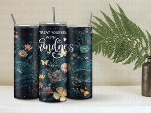 Personalized 20 oz Stainless Steel Tumbler with Metal Straw/Elegant and Motivational Tumbler/#301