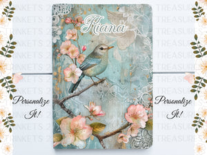 Personalized Journal/Writer's Notebook/Bird Lover/Keepsake Journal #820