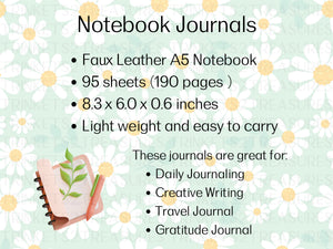Personalized Journal/Writer's Notebook/Keepsake Journal #809