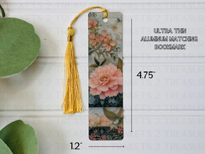 Personalized Journal and Matching Bookmark Flower Elegance Keepsake Journal #802