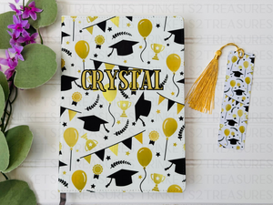 Personalized Journal and Matching Bookmark Graduation Keepsake Journal #812