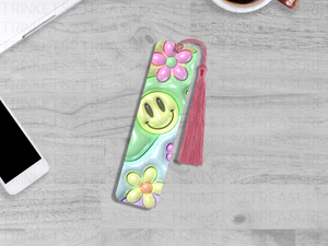 Bookmark and Tassel with Double Sided Sublimation Retro Smile #921