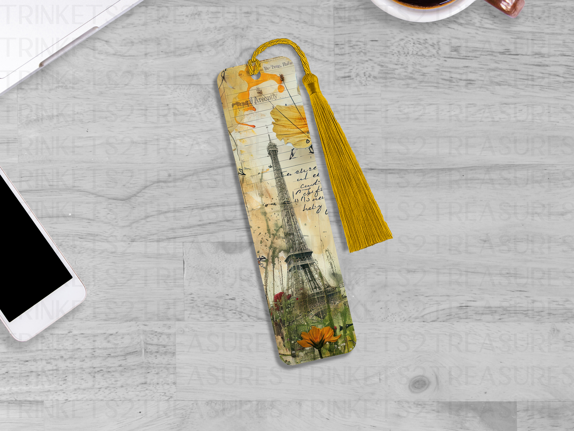 Bookmark and Tassel with Double Sided Sublimation Paris #901