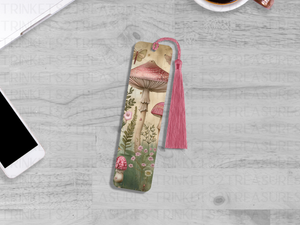 Bookmark and Tassel with Double Sided Sublimation Quaint Mushroom #924