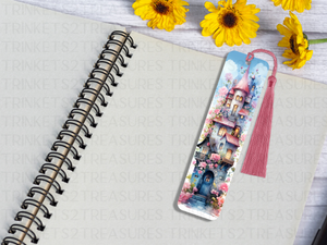 Bookmark and Tassel with Double Sided Sublimation House Castle #933