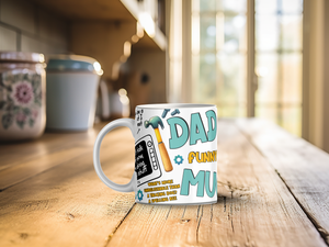 Personalized Ceramic Mug and Matching Coaster Set/11 oz or 15 oz Coffee Mug/Dad Funny Mug #125