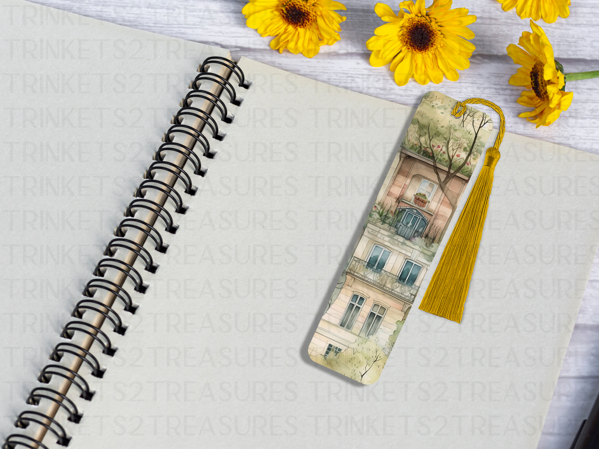 Bookmark and Tassel with Double Sided Sublimation Paris Home #917