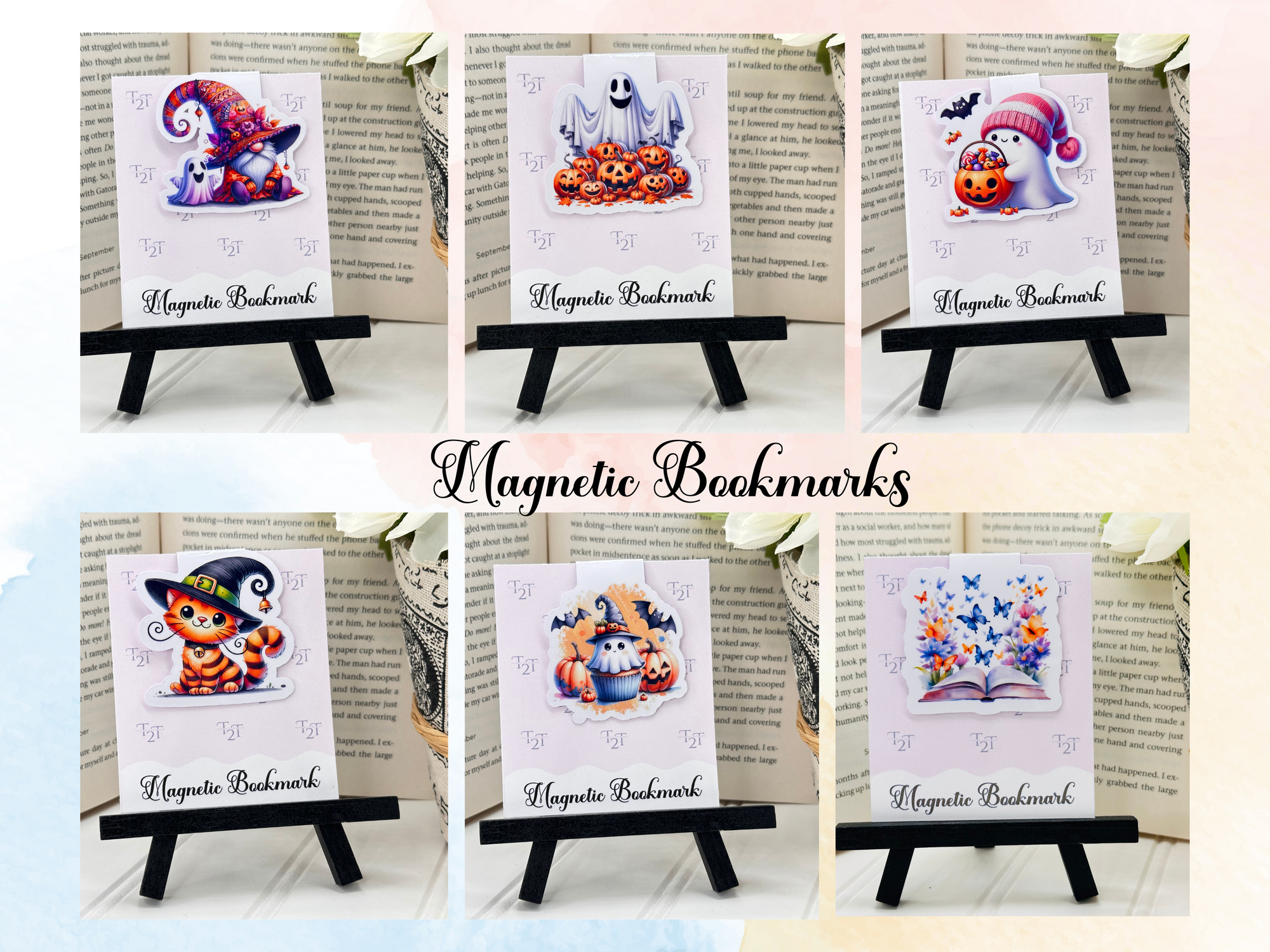 Magnetic Bookmarks Halloween Fun #2015