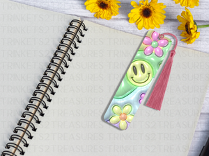 Bookmark and Tassel with Double Sided Sublimation Retro Smile #921