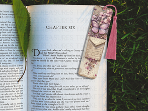 Bookmark and Tassel with Double Sided Sublimation Butterfly Script #915