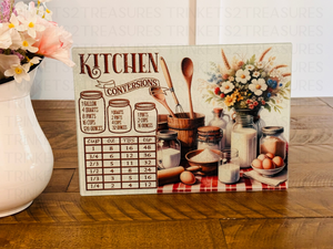 Personalized 8" x 11" Textured & Tempered Glass Cutting Board/Kitchen Conversions/Space Saving Kitchen Accessory/#605