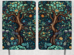 Personalized Journal and Matching Bookmark Teal Forest Keepsake Journal #819