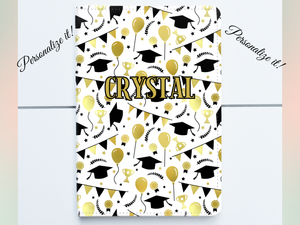 Personalized Journal and Matching Bookmark Graduation Keepsake Journal #812