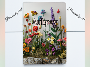 Personalized Journal and Matching Bookmark Wildflowers Keepsake Journal #810