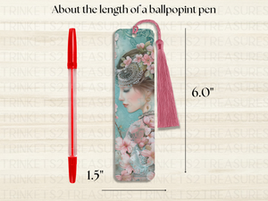 Bookmark and Tassel with Double Sided Sublimation Teal Girl #902