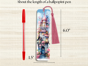 Bookmark and Tassel with Double Sided Sublimation House Castle #933