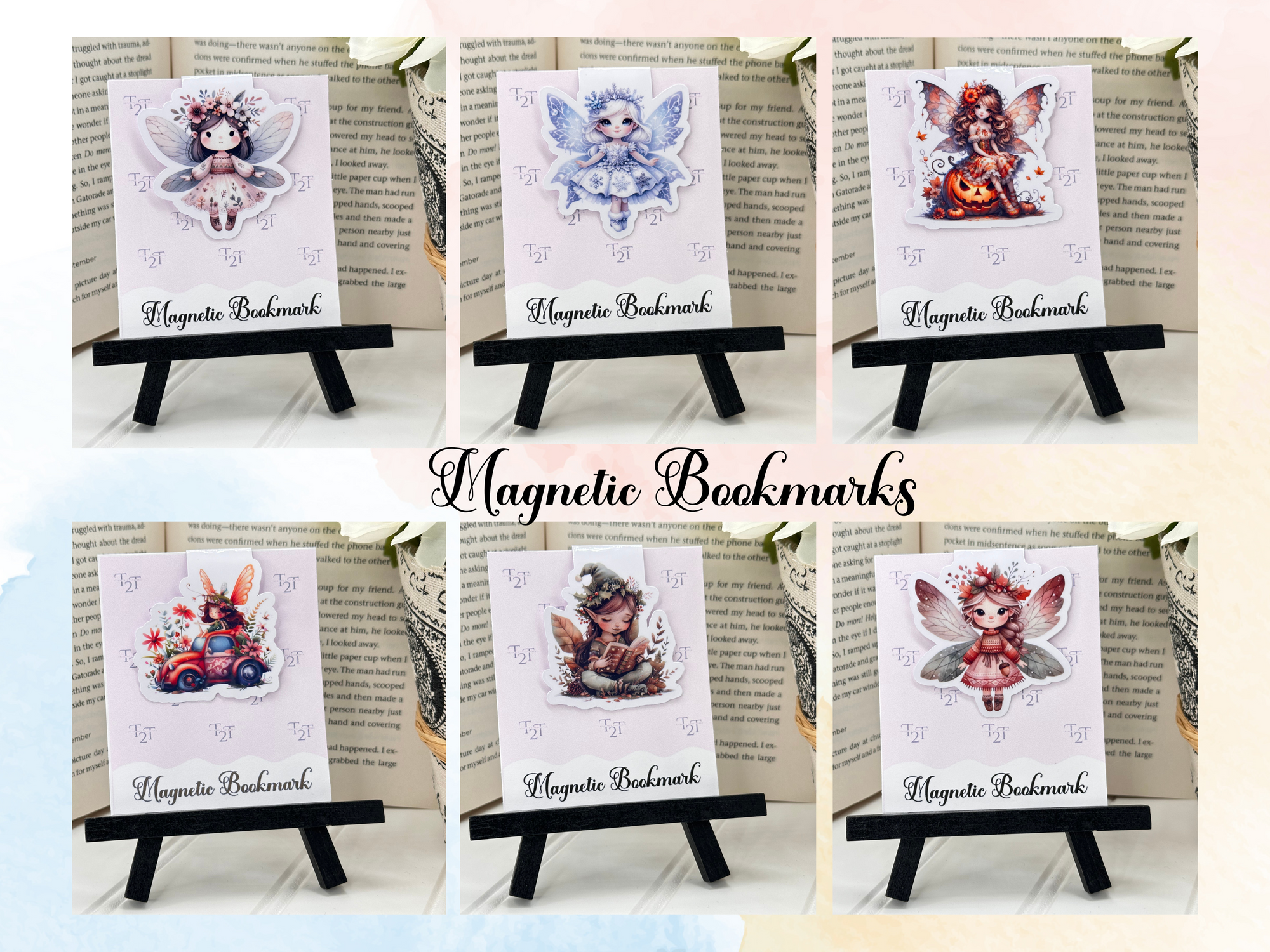 Magnetic Bookmarks Whimsical Fairies #2014