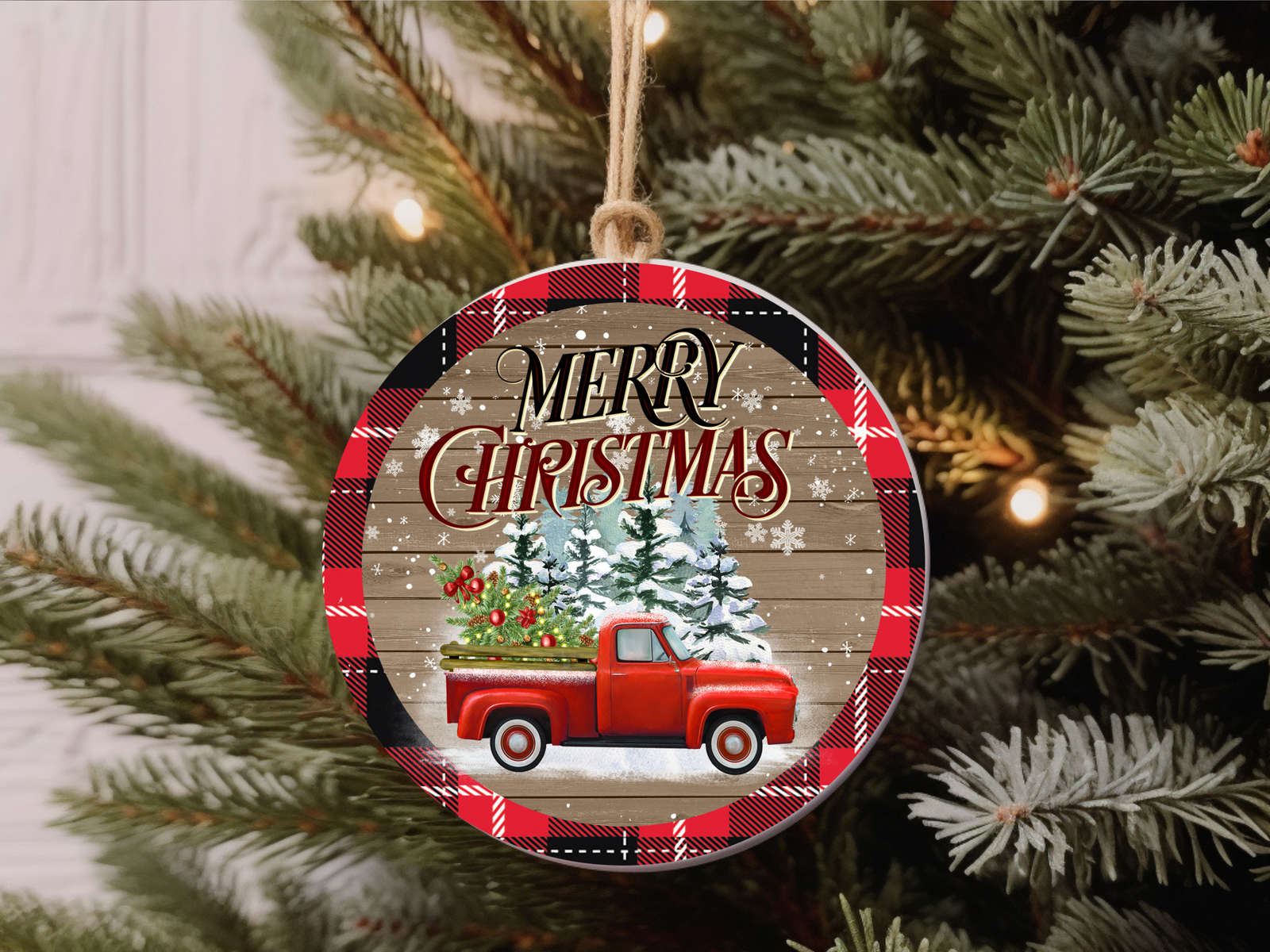 3" Ceramic Ornament Old Fashion Christmas #416