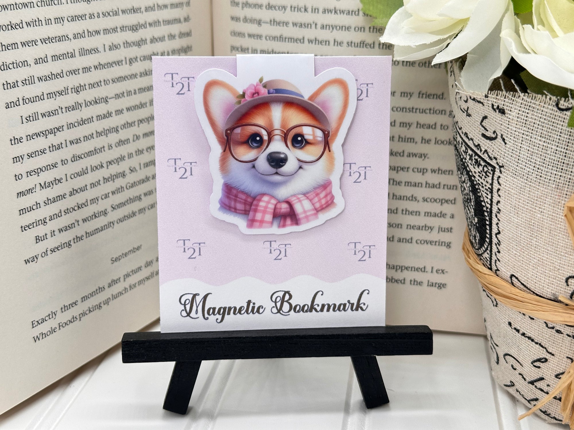 Magnetic Bookmarks Corgi Heaven #2006