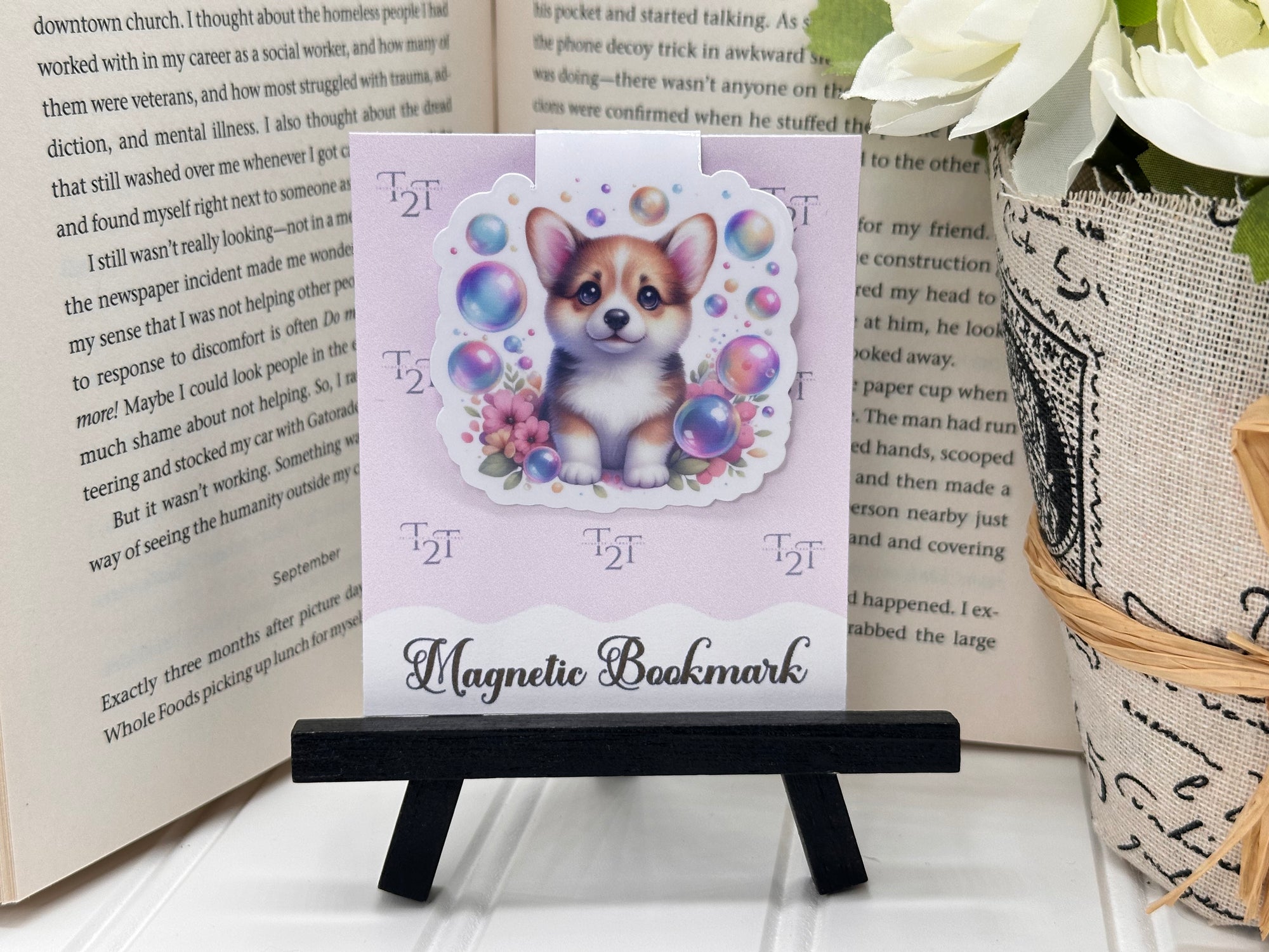 Magnetic Bookmarks Corgi Heaven #2006