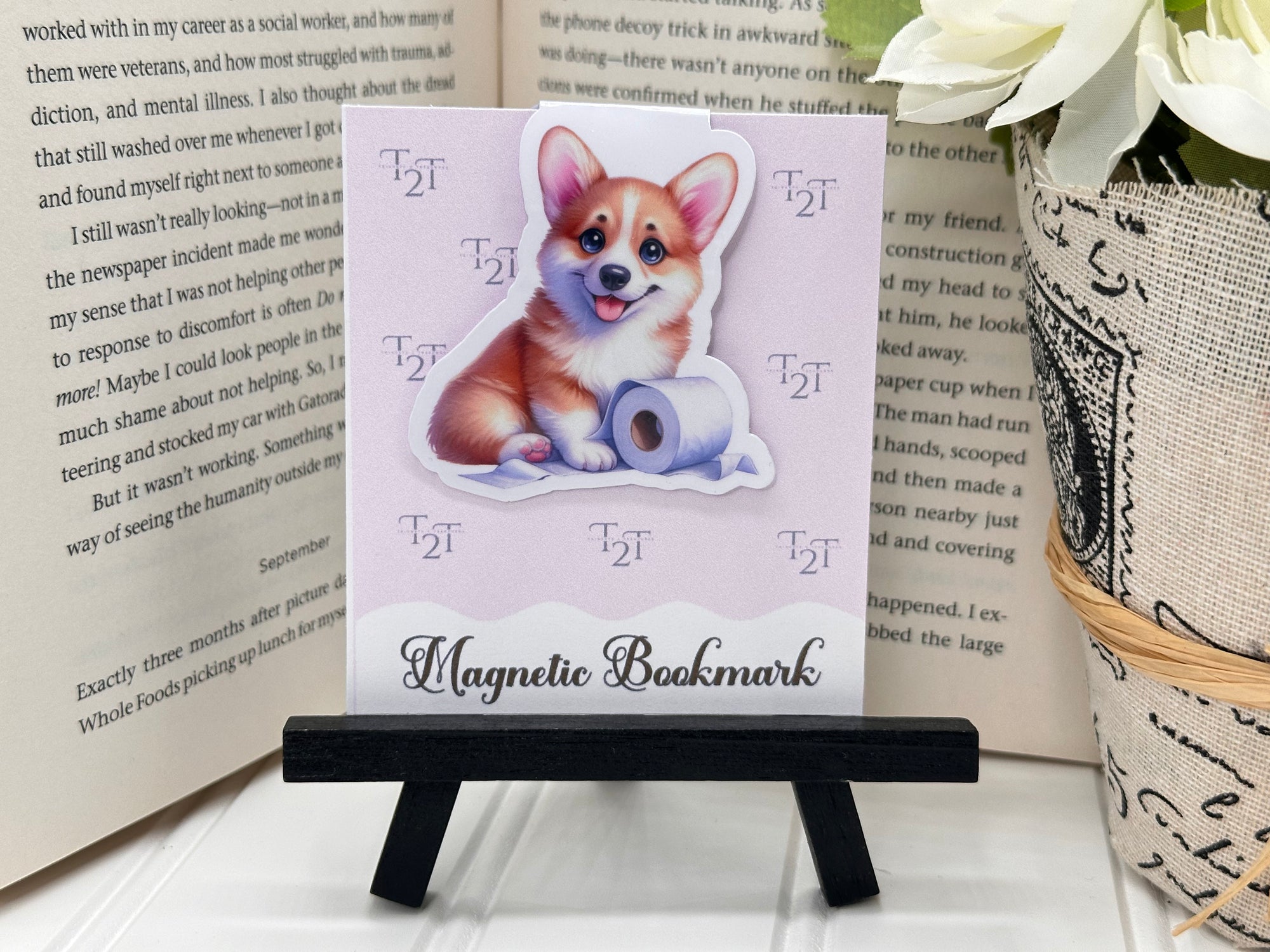 Magnetic Bookmarks Corgi Heaven #2006