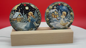 3" Acrylic or MDF Elegant Ornaments Midnight Angel Series #415