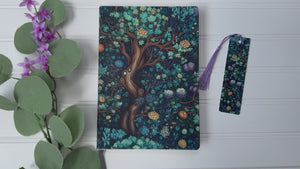 Personalized Journal and Matching Bookmark Teal Forest Keepsake Journal #819