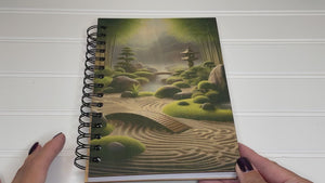 Personalized Zen Wood Notebook #1016