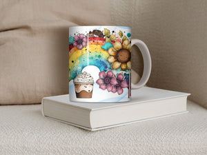 11 oz Ceramic Mug and Matching Coaster Set &quot;Enjoy the Simple Things&quot; #111