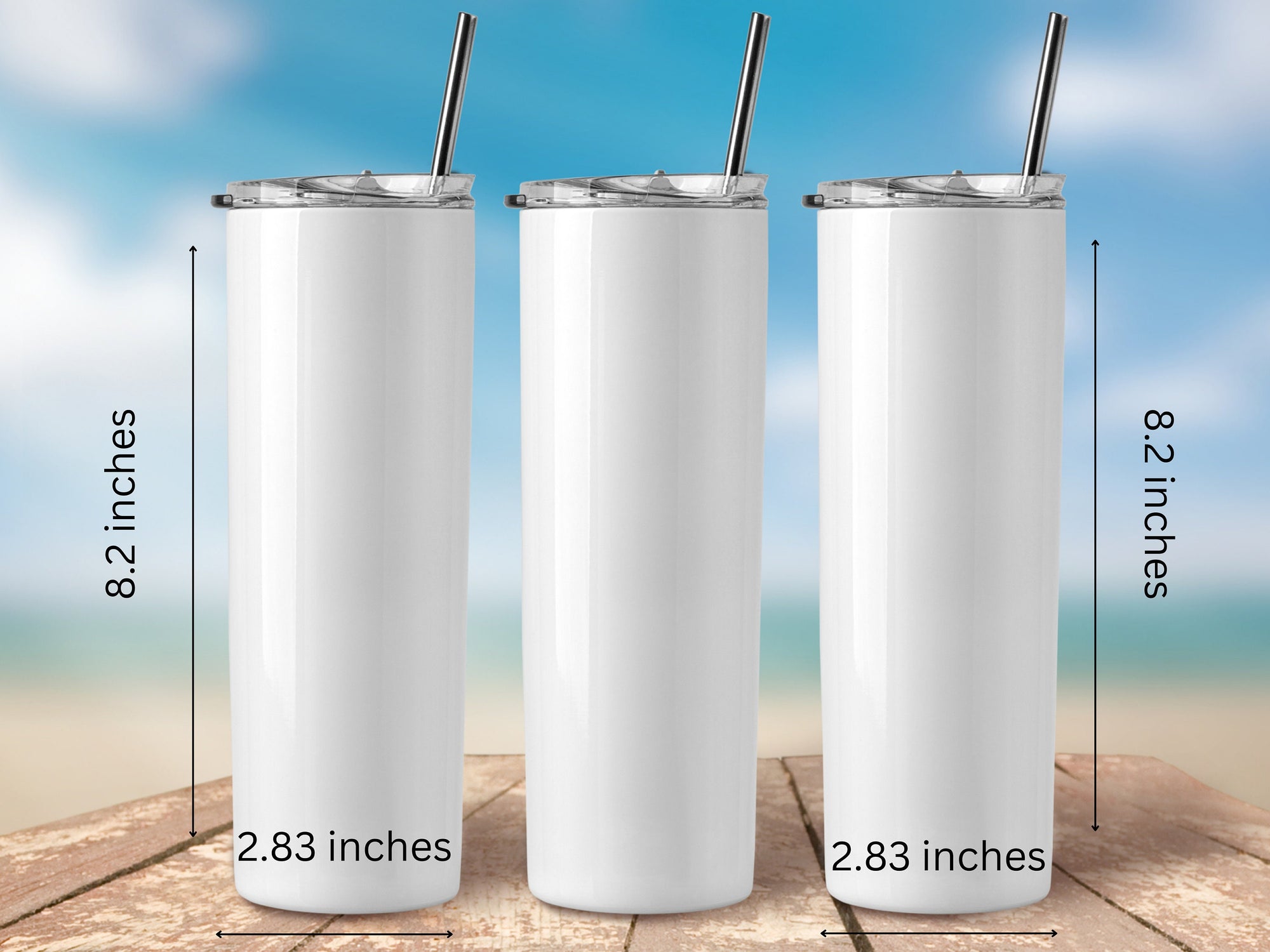 Personalized 20 oz Stainless Steel Tumbler/Includes Metal Straw/Deer Design/#316